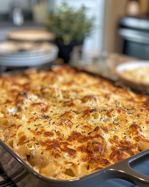 French Fry Chicken Alfredo Casserole