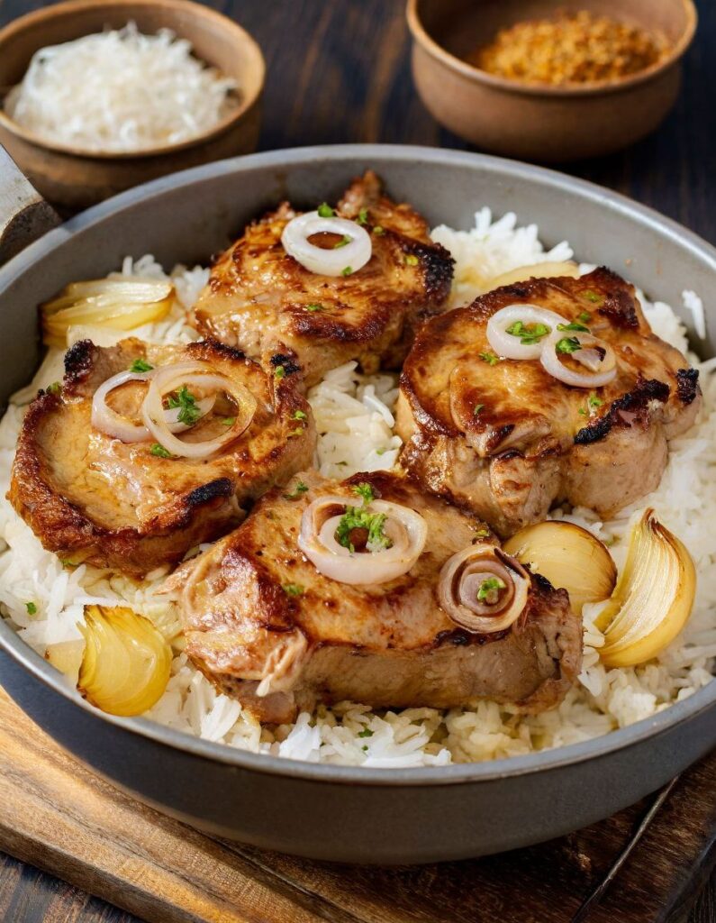 Pork Chops & Rice Casserol