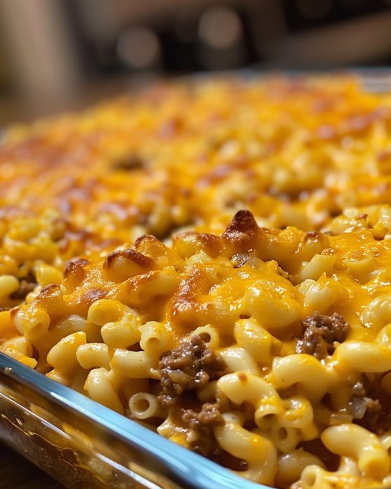 Cheesy Beef and Macaroni Casserole