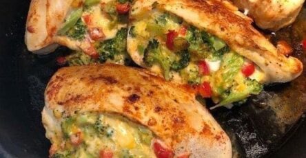 Broccoli Cheese Stuffed Chicken Breast