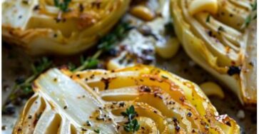 Herb and Butter Baked Cabbage Steaks