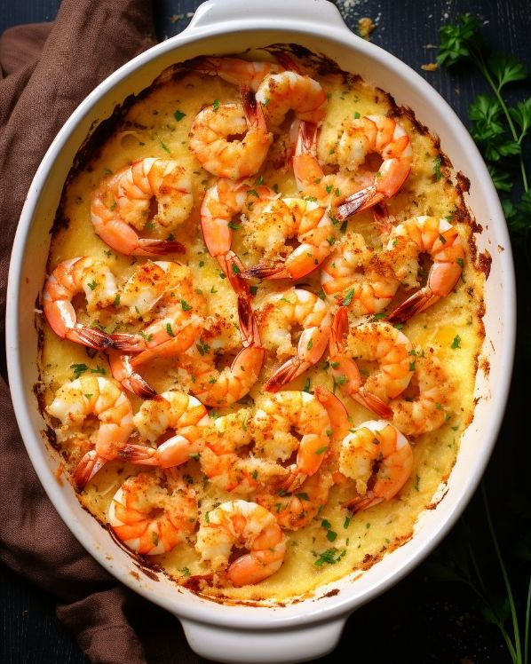 Magic Baked Shrimp in Lemon Butter Sauce