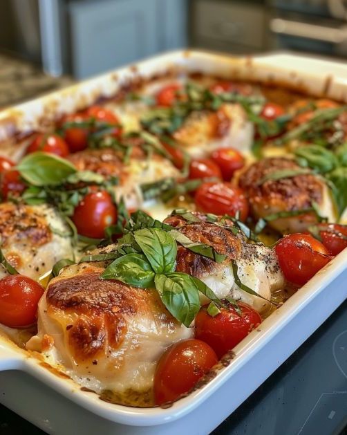 Caprese Chicken Casserole