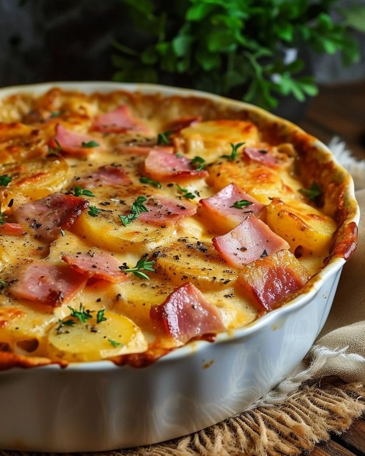 Ham and Potato Au Gratin