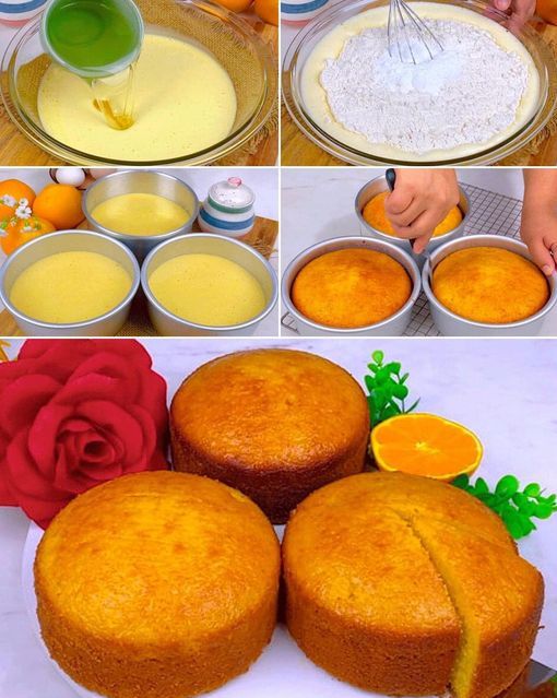 Delightful orange cake