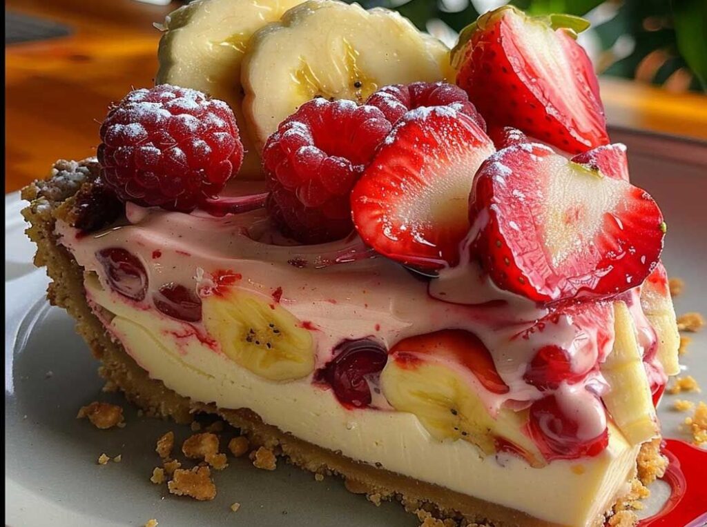 Banana-Strawberry Cheesecake Fantasy