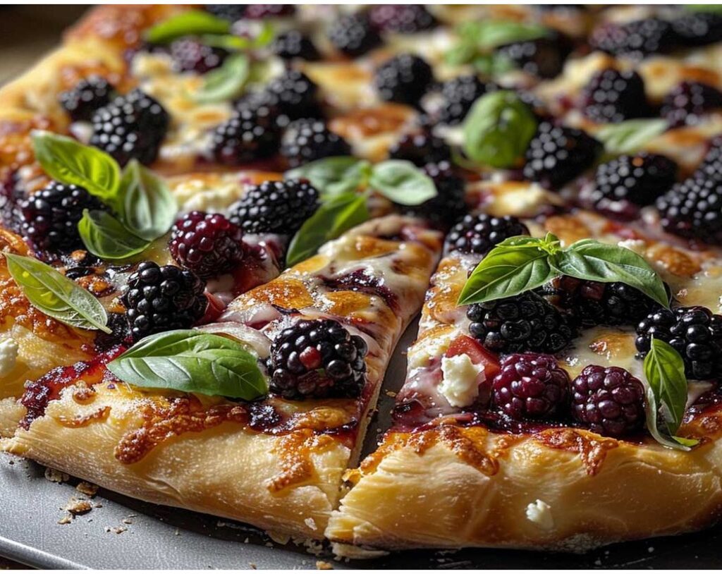 Blackberry, Basil & Ricotta Pizza