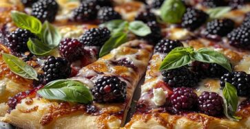 Blackberry, Basil & Ricotta Pizza