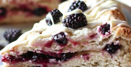 Blackberry Lavender White Chocolate Scones