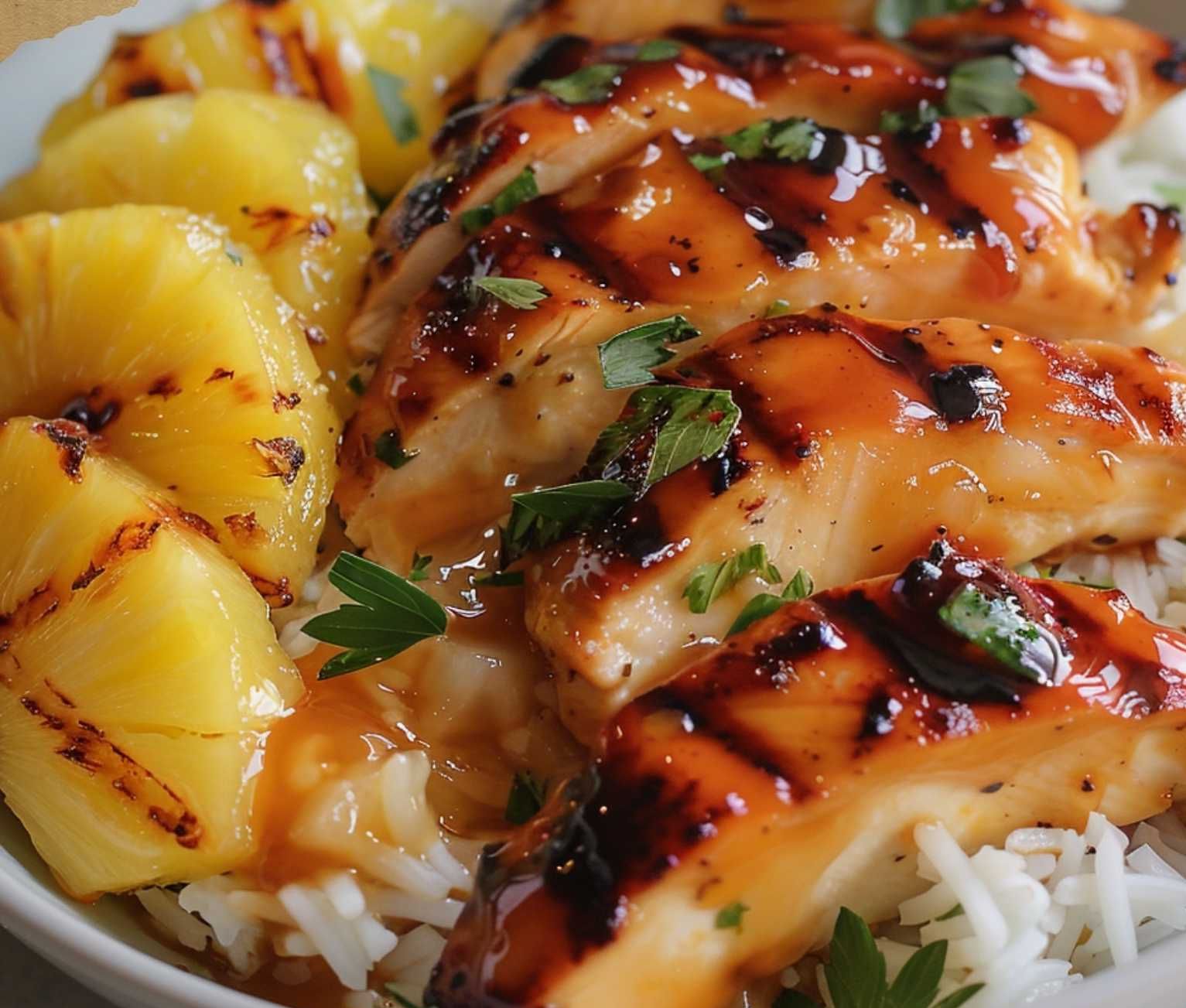 Hawaiian Chicken with Coconut Rice