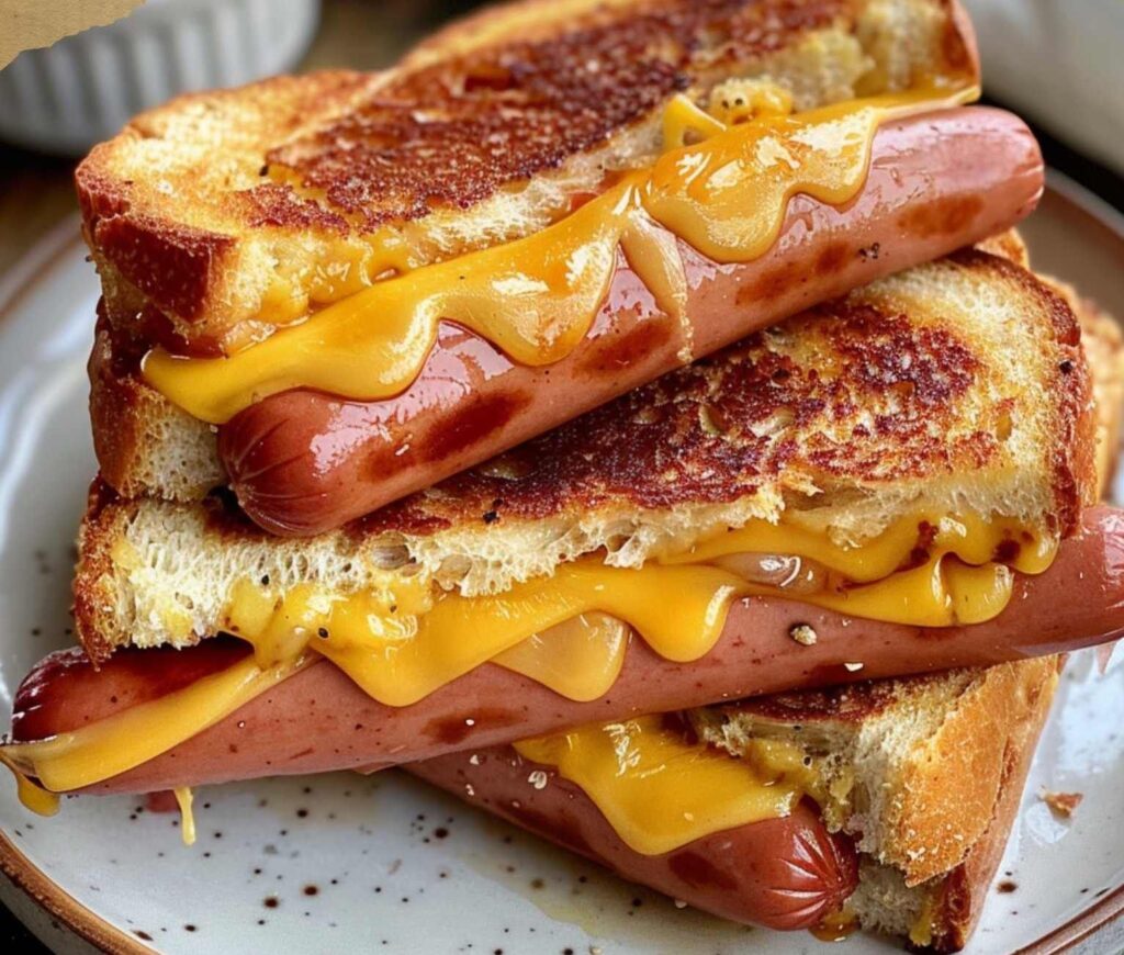 Air Fryer Grilled Cheese Hot Dogs