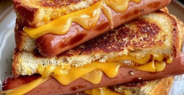 Air Fryer Grilled Cheese Hot Dogs