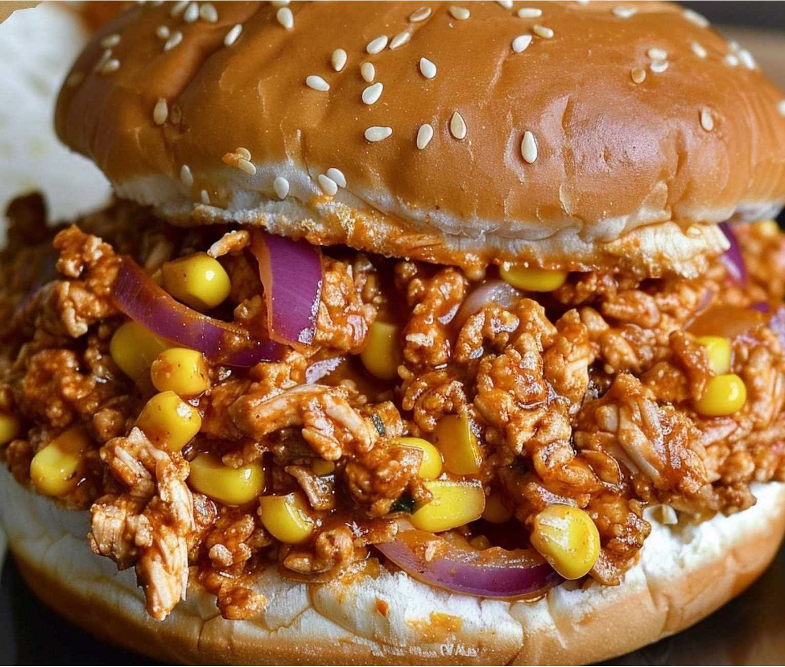 Spicy Cajun Chicken Sloppy Joe Sandwiches