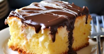 Boston cream pie poke cake