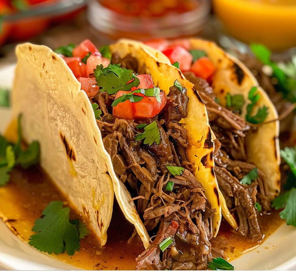 Crockpot Shredded Beef Tacos