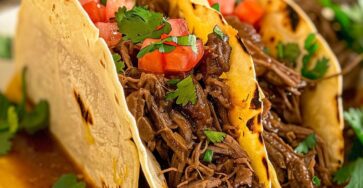 Crockpot Shredded Beef Tacos