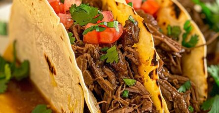 Crockpot Shredded Beef Tacos