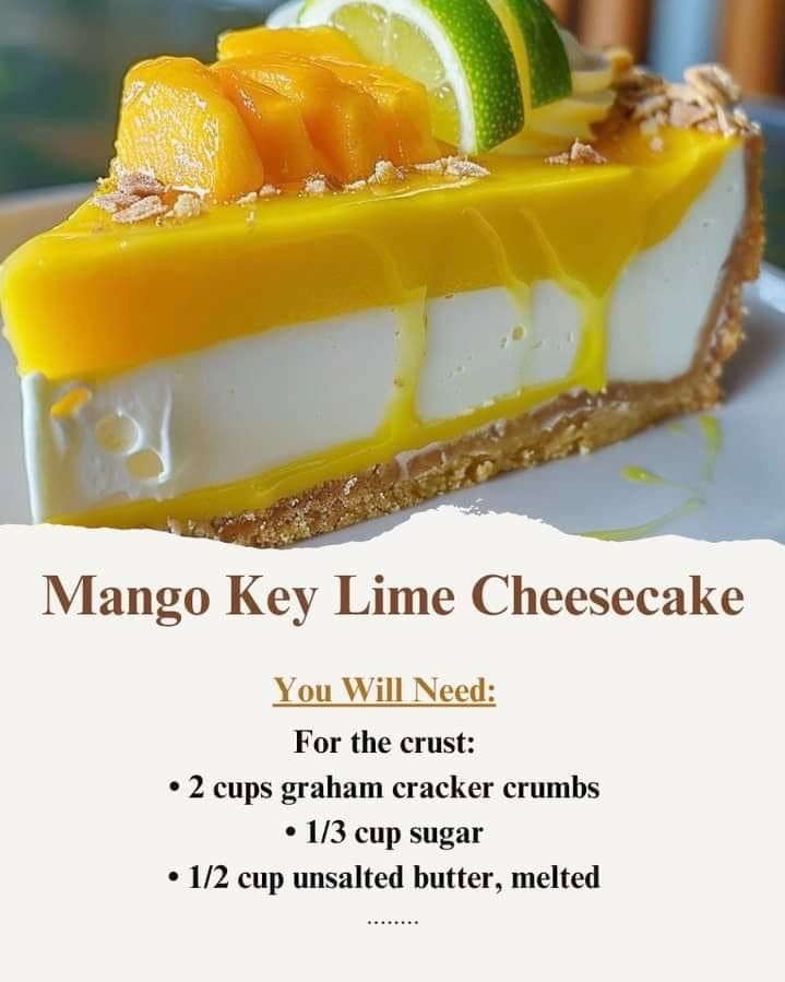 Mango Key Lime Cheesecake