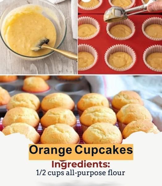 HOW TO MAKE DELICIOUS ORANGE CUPCAKES