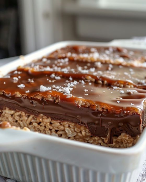 Peanut Butter & Chocolate Rice Krispie