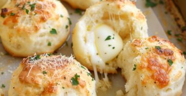 Cheesy Mozzarella Biscuit Bombs