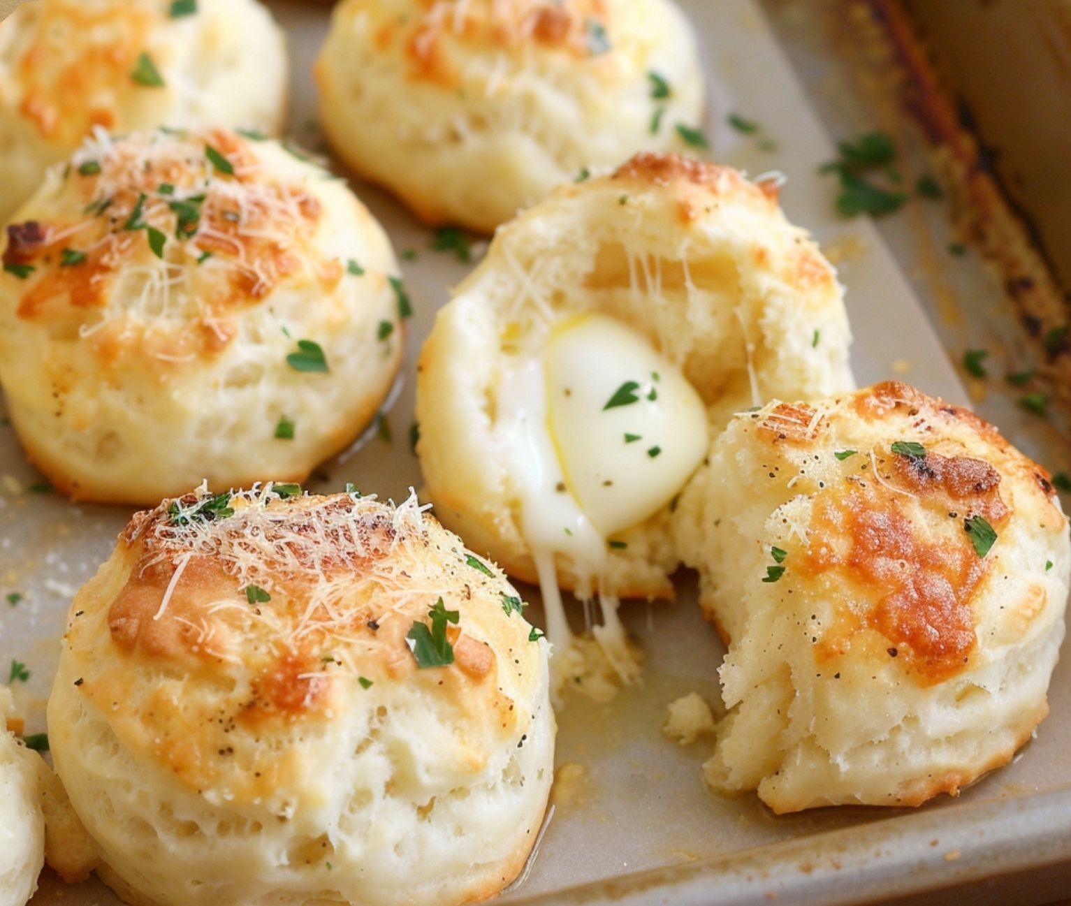 Cheesy Mozzarella Biscuit Bombs