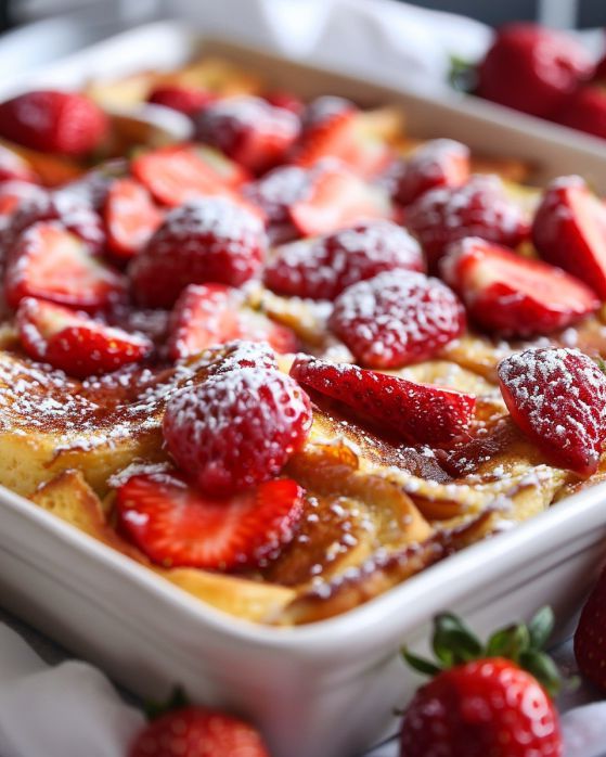 Strawberry French Toast Bake