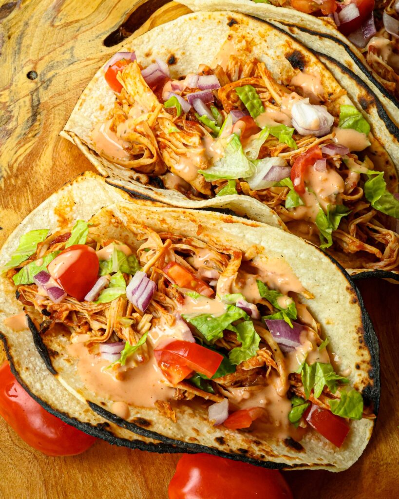 CROCK POT CHICKEN TACOS