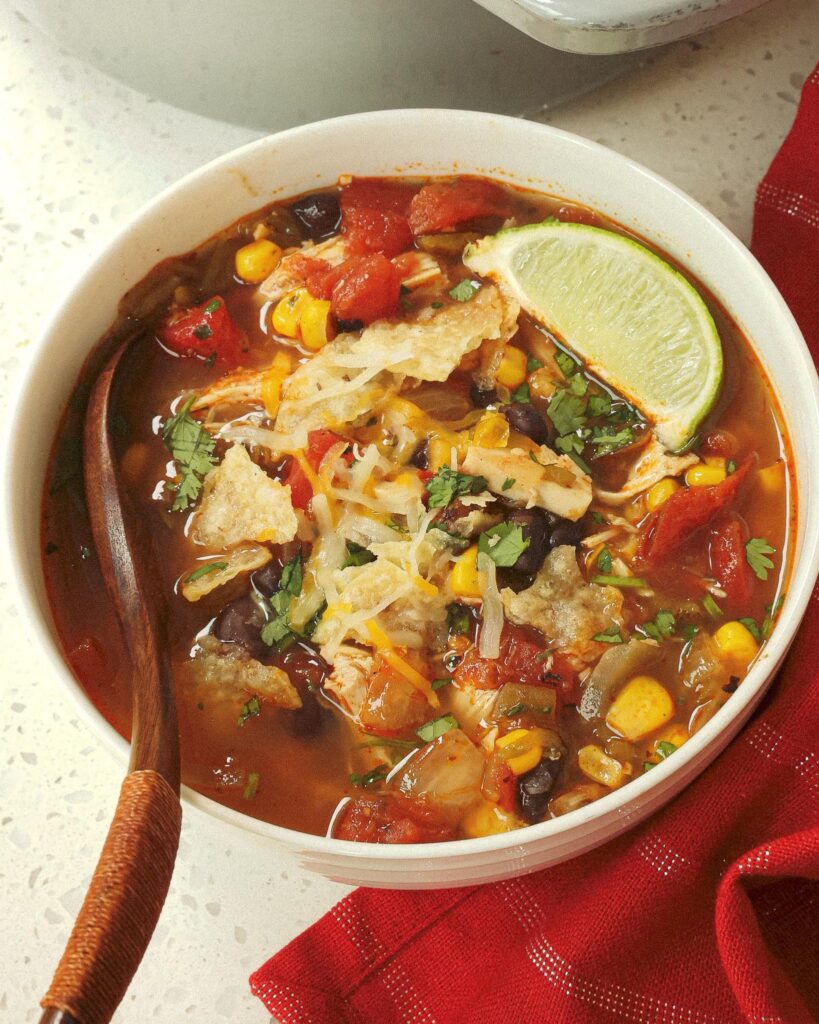 CHICKEN TACO SOUP