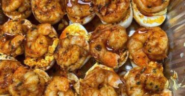 Cajun Shrimp Deviled Eggs