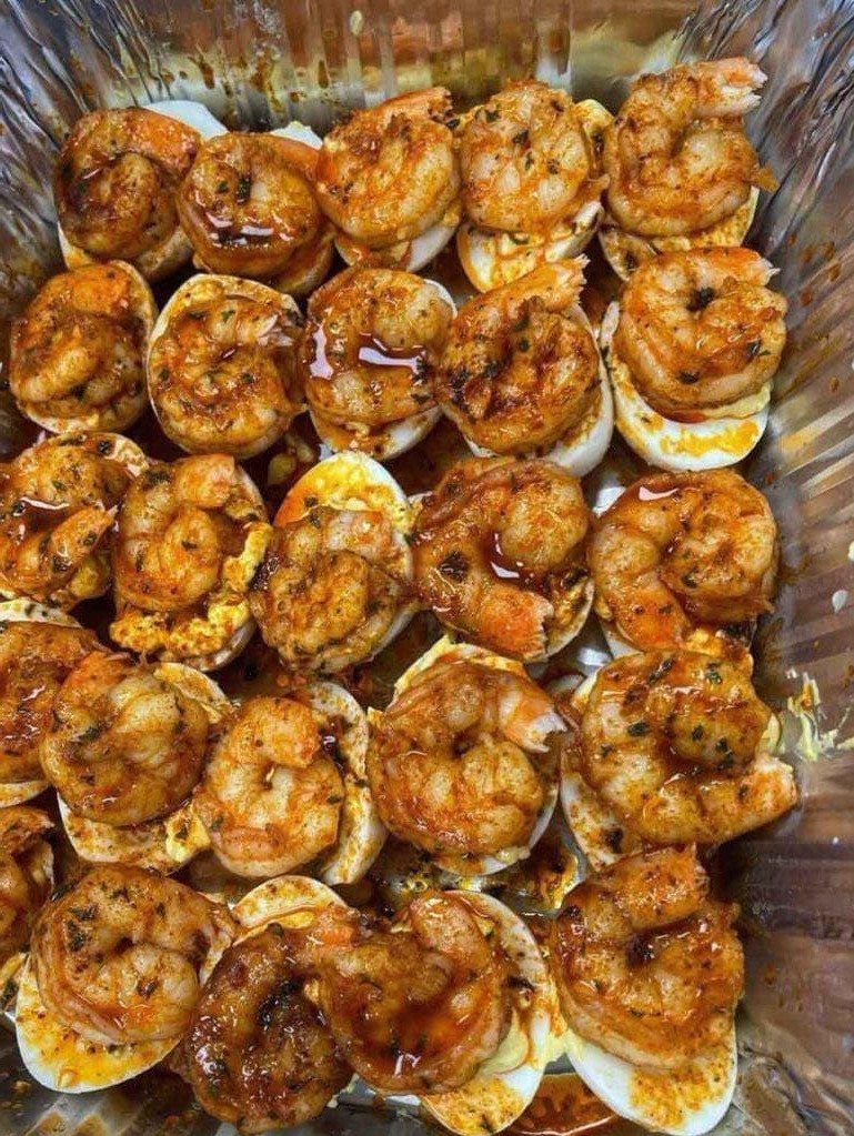 Cajun Shrimp Deviled Eggs