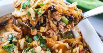 Shredded BBQ Chicken Casserole