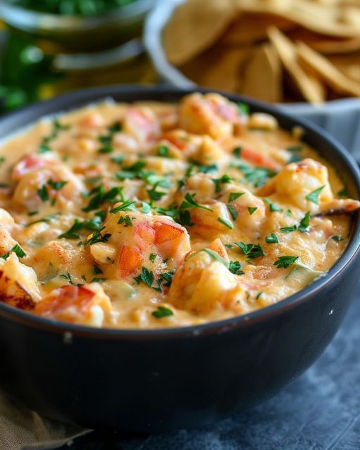 Slow Cooker Cheesy Crawfish Dip