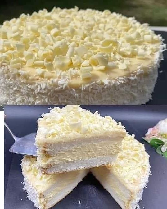 Bitter Cream and White Chocolate Pie