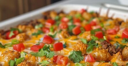 Mexican Tater Tot Casserole