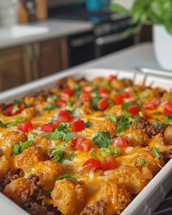 Mexican Tater Tot Casserole