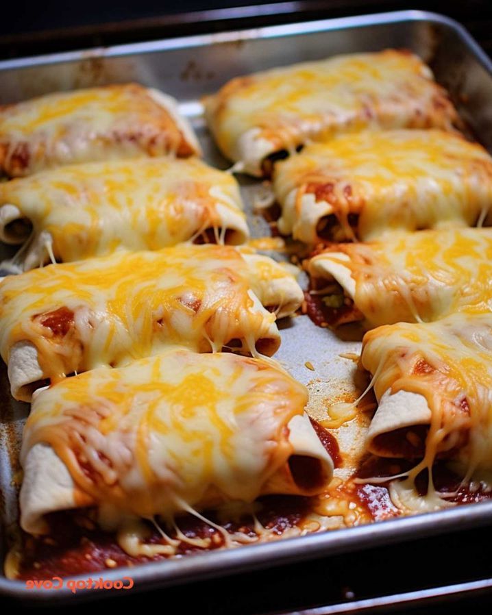 Baked Beef Chimichangas