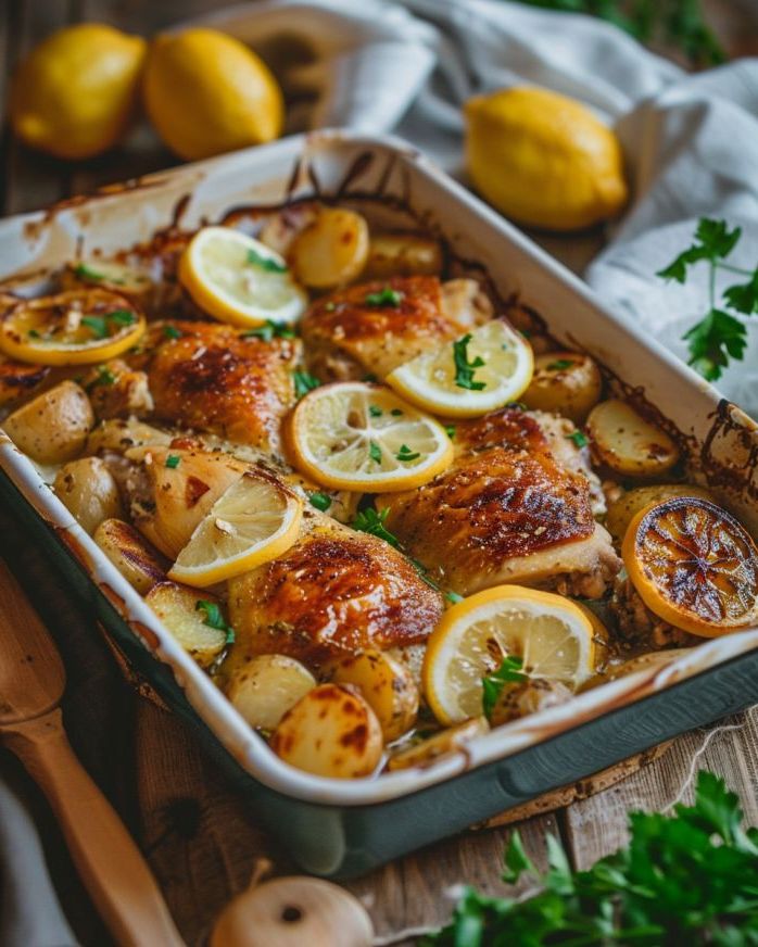 Greek-Style Chicken Potato Casserole