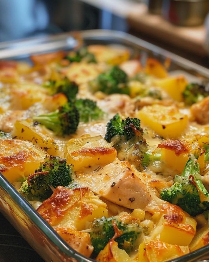 Baked Potato Chicken and Broccoli Casserole