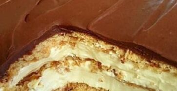 NO BAKE CHOCOLATE ECLAIR CAKE