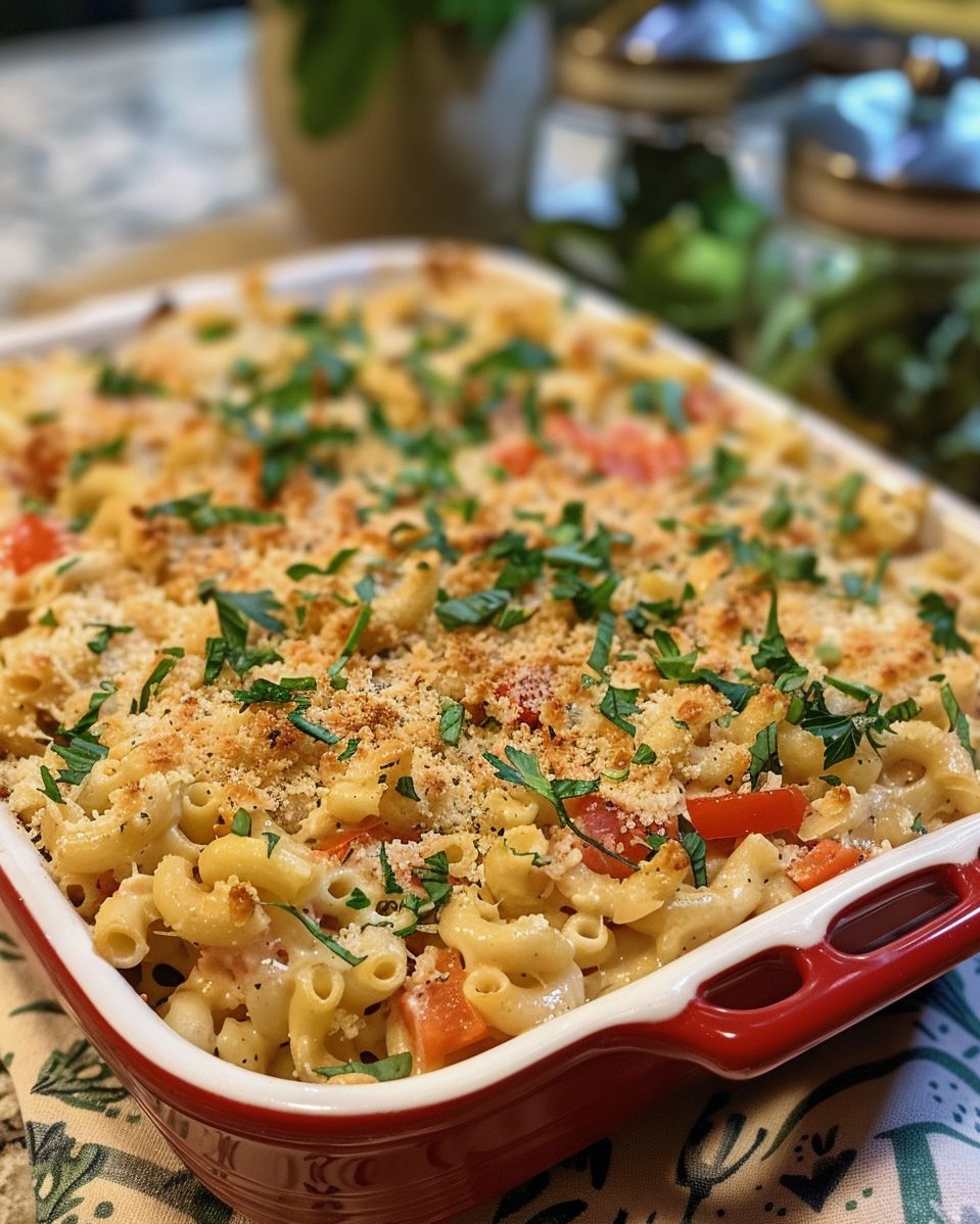 Tuscan Tuna Mac Casserole