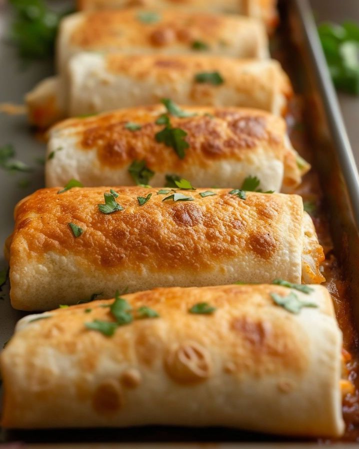 Baked Chicken Chimichangas