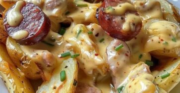 Cheesy Ranch Potatoes and Smoked Sausage