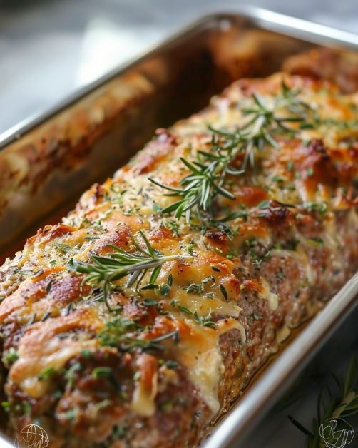 Herb-Crusted Parmesan Meatloaf