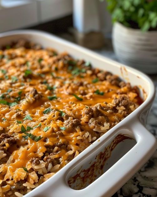 Hamburger Rice Casserole