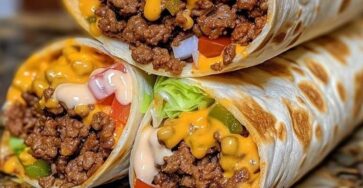 Nacho Cheese Beef Wrap