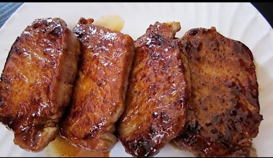 Honey Garlic Glazed Pork Chops