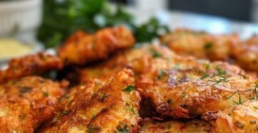 Low Carb Dill Pickle Chicken Fritters