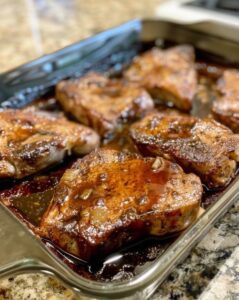 Baked Sweet Ginger Pork Chops