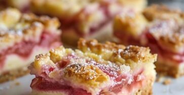 Rhubarb Custard Bars